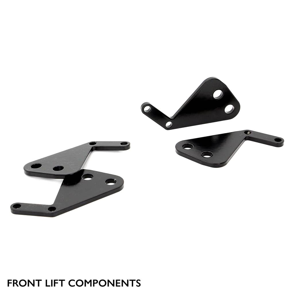 Front components of PERFEX 2" lift kit for Suzuki KingQuad 400.