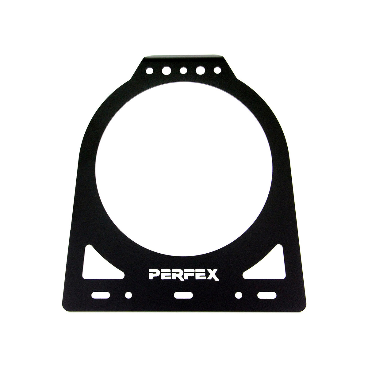 PERFEX™ 5-gallon bucket mount – durable textured black powder-coated design