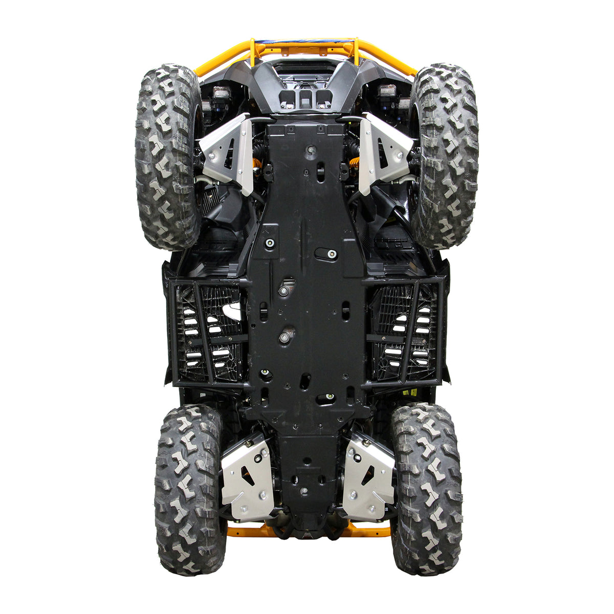 2025+ Can-Am Outlander G3 850/1000R with PERFEX™ 3/16" Aluminum A-Arm & CV Boot Guard Kit. Heavy-duty ATV suspension and CV boot protection for off-road riding.
