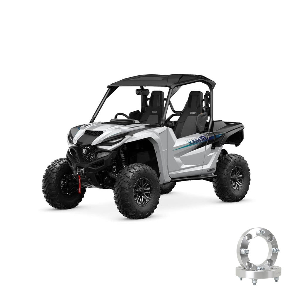 PERFEX™ aluminum wheel spacers for Yamaha Wolverine RMAX2 and RMAX4 1000. High-quality 6061-T6 aluminum with 4x156 bolt pattern and M12-1.25 studs, designed for superior off-road performance.