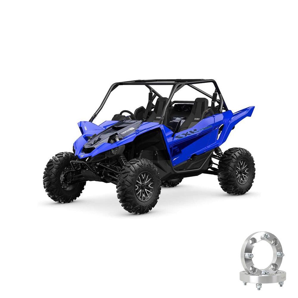 PERFEX™ aluminum wheel spacers for Yamaha YXZ1000R. High-performance 6061-T6 aluminum with 4x156 bolt pattern and M12-1.25 studs, engineered for rugged off-road use.