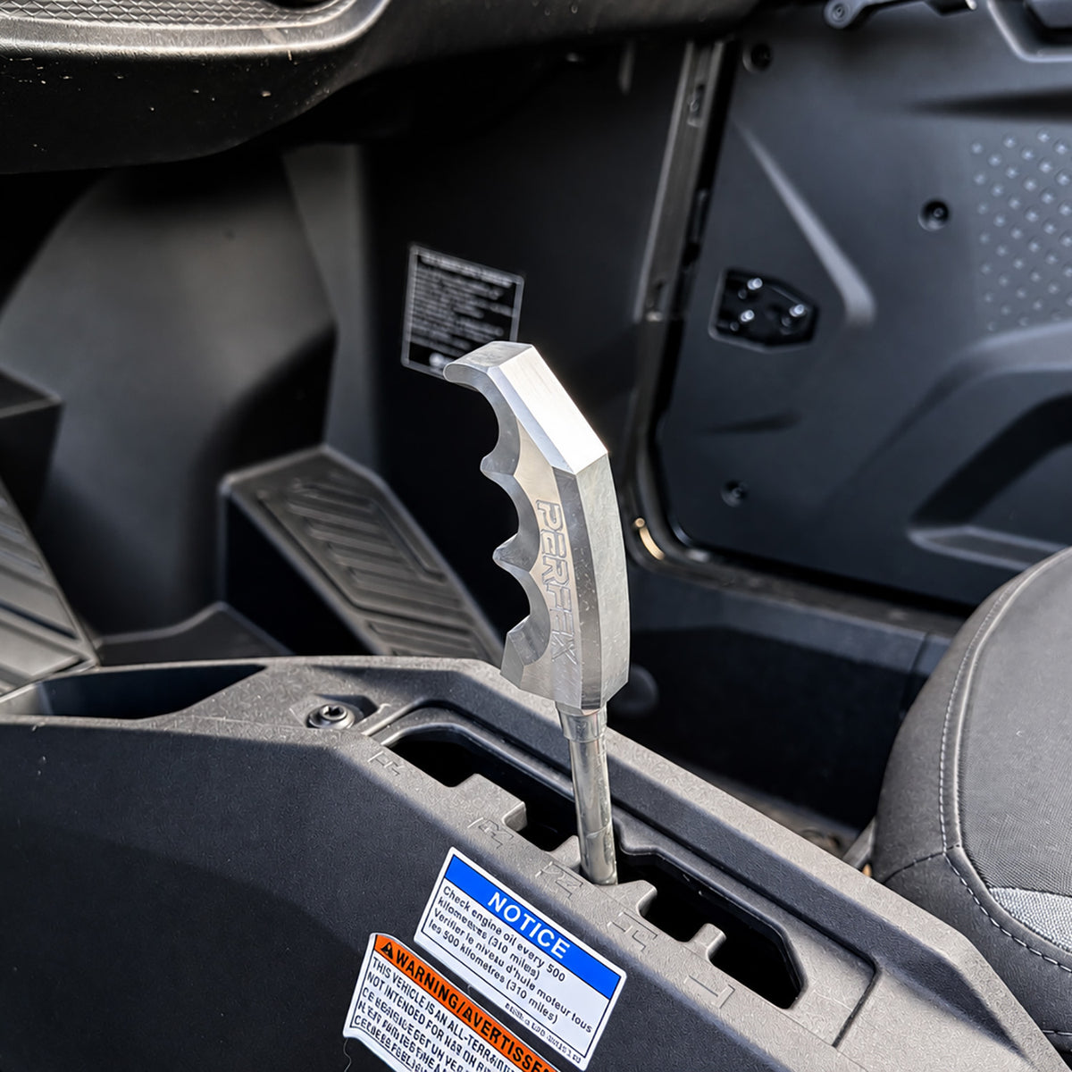 CFMOTO ZForce 950 Sport-4 UTV with PERFEX custom billet aluminum shifter knob installed.