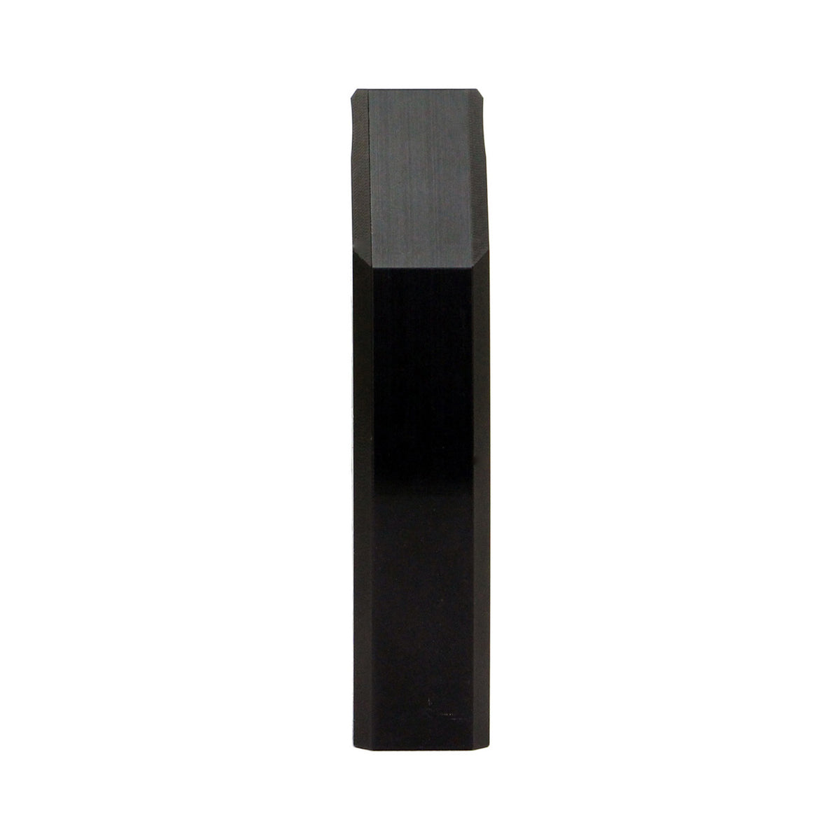 Side view of PERFEX black anodized ATV gear shift knob.