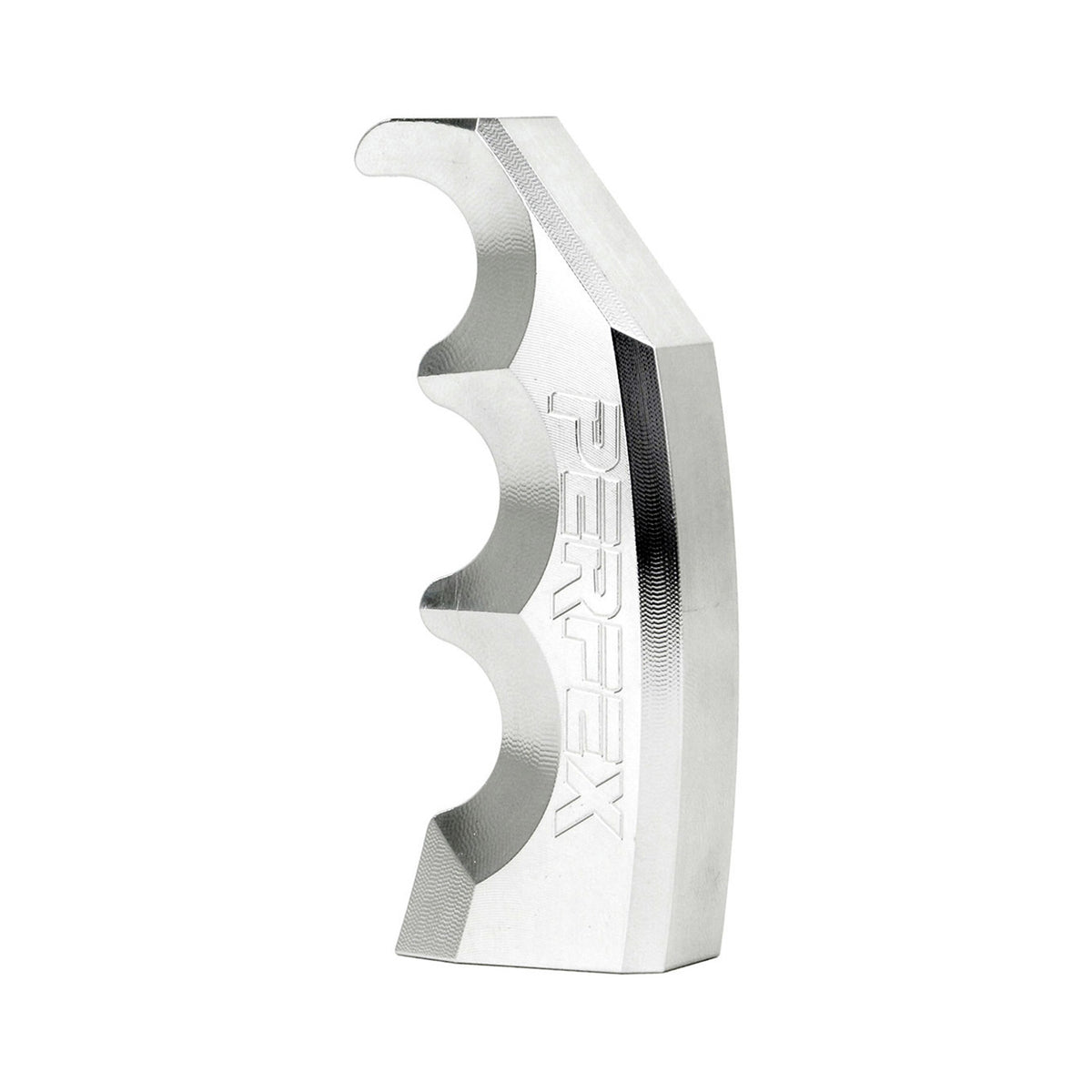 Silver PERFEX 6061-T6 billet aluminum gear shift knob.