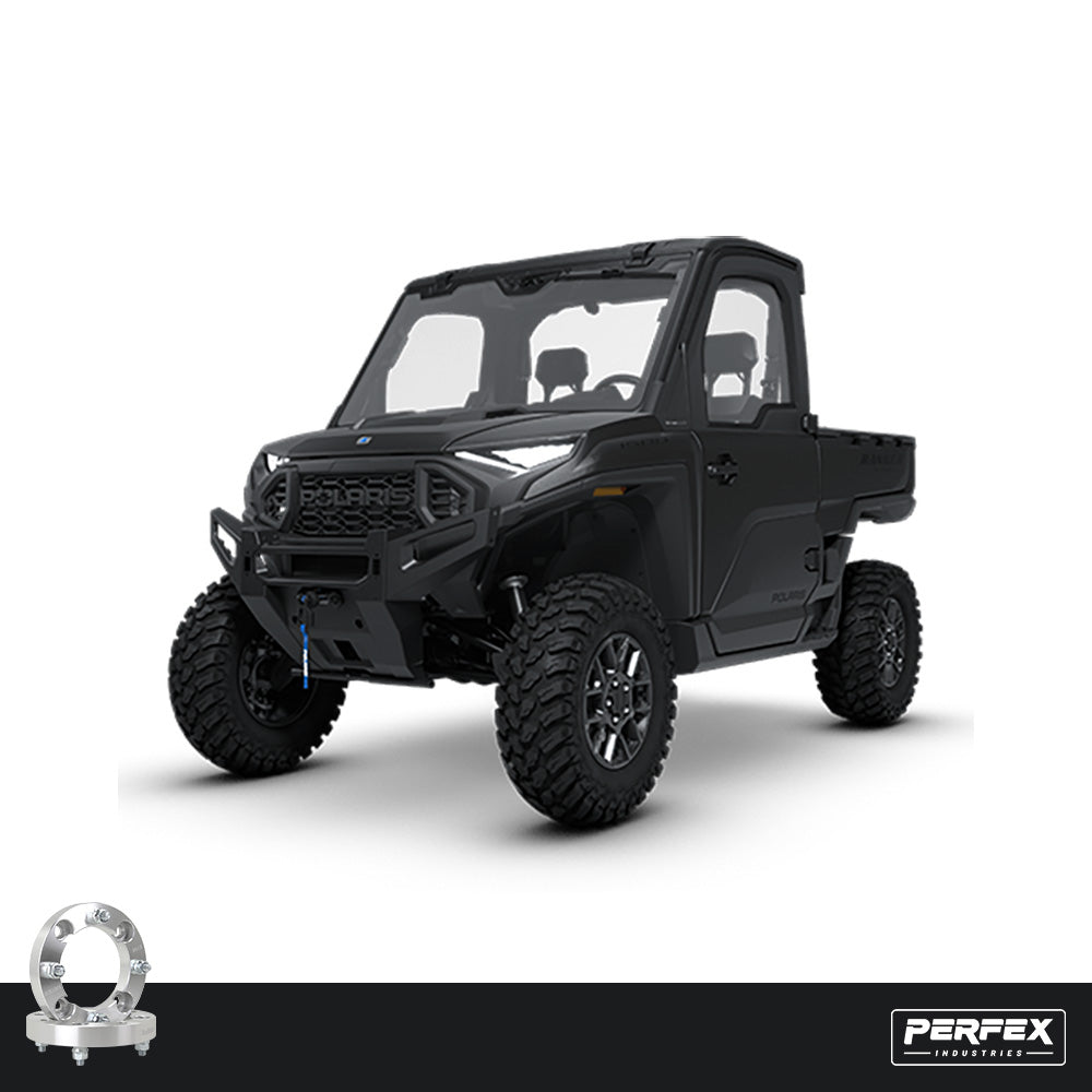 PERFEX Aluminum Wheel Spacers for Polaris Ranger XD 1500 UTV Models.