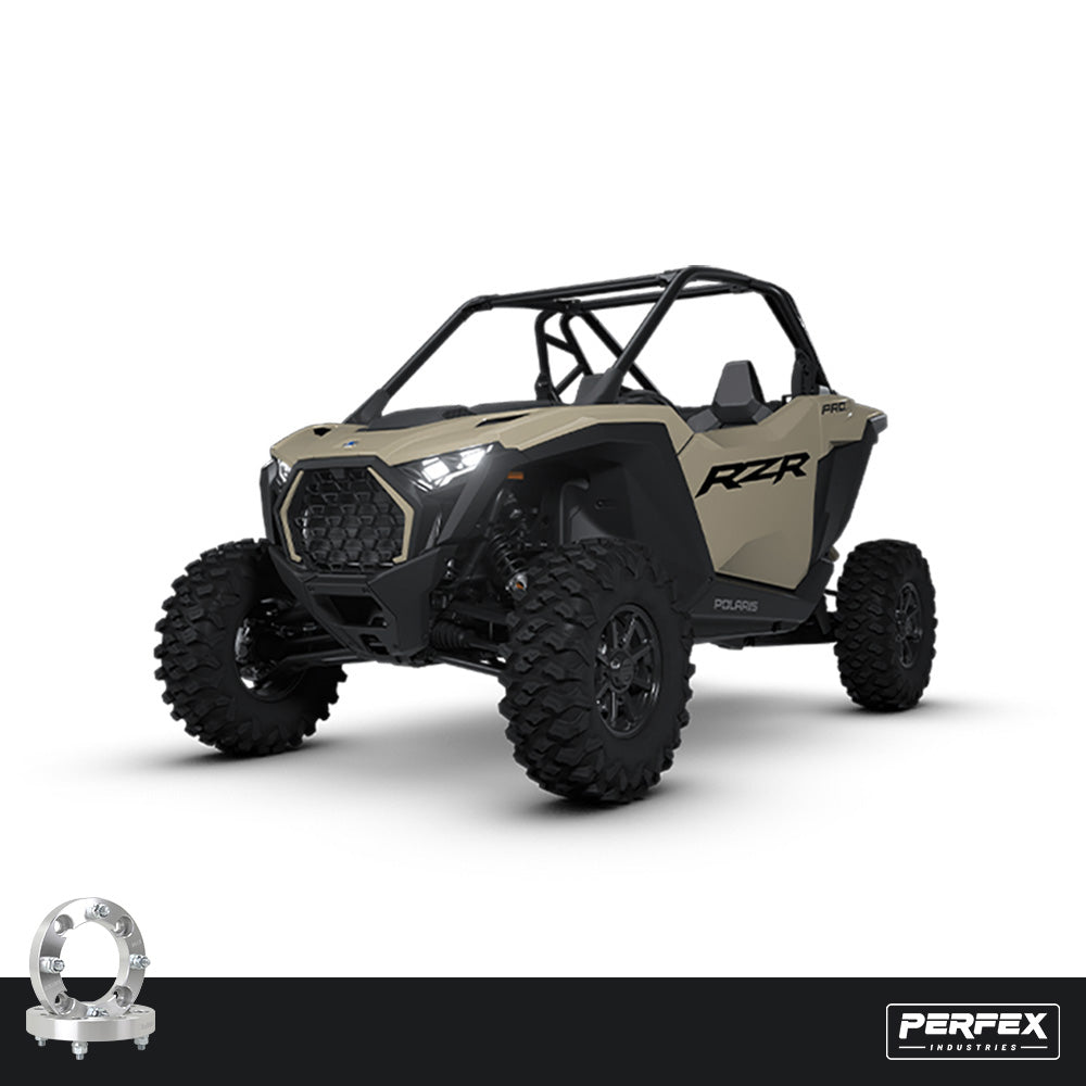 PERFEX Aluminum Wheel Spacers for Polaris RZR Pro XP UTV Models.