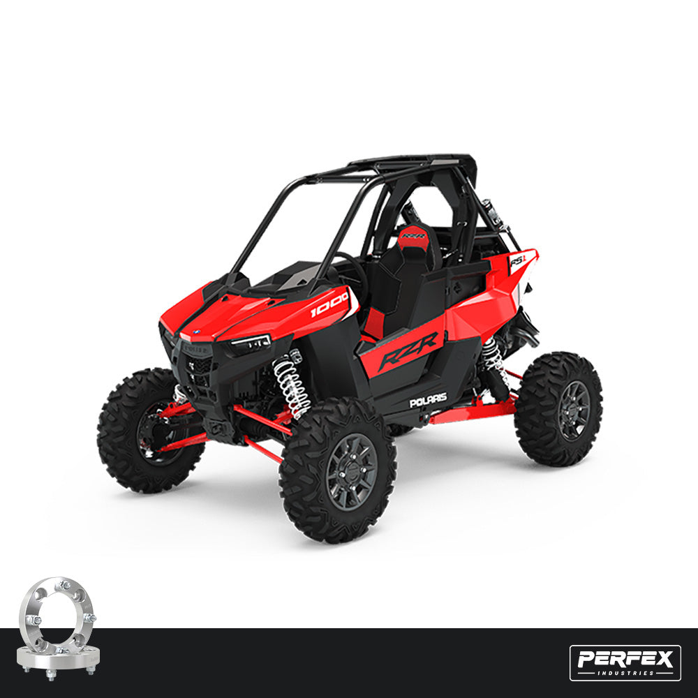 PERFEX Aluminum Wheel Spacers for Polaris RZR RS1 UTV Models.