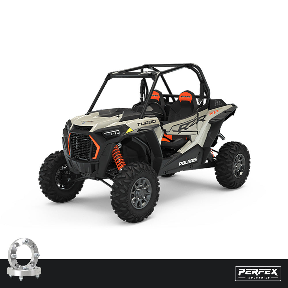 PERFEX Aluminum Wheel Spacers for Polaris RZR XP Turbo UTV Models.