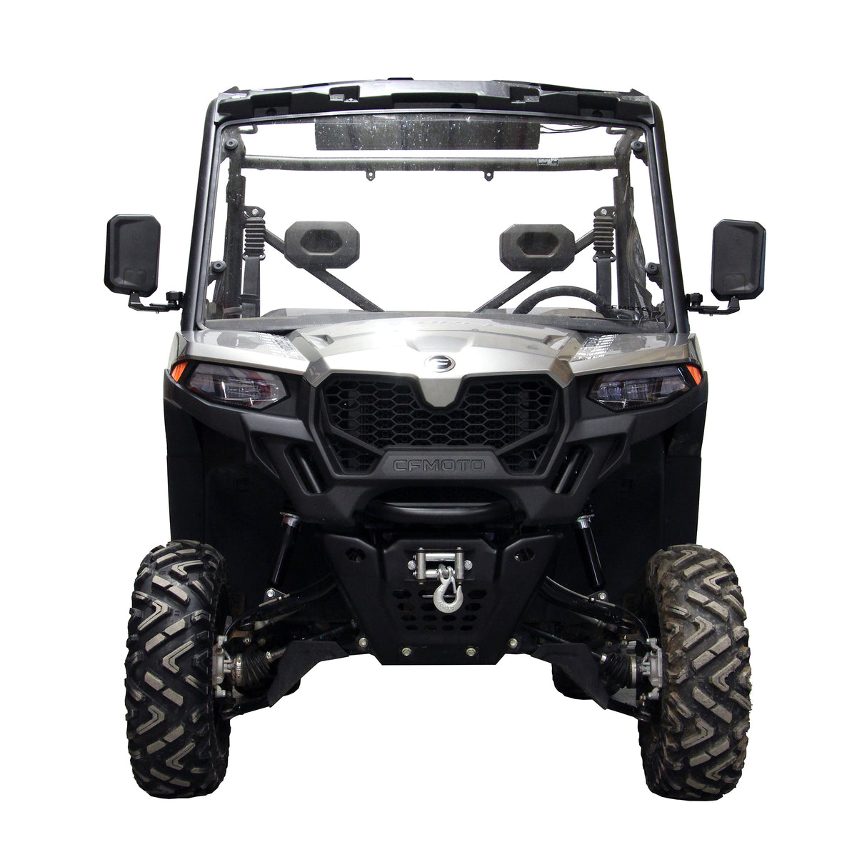 CFMOTO UForce 600 with PERFEX 2.5-inch lift kit installed.