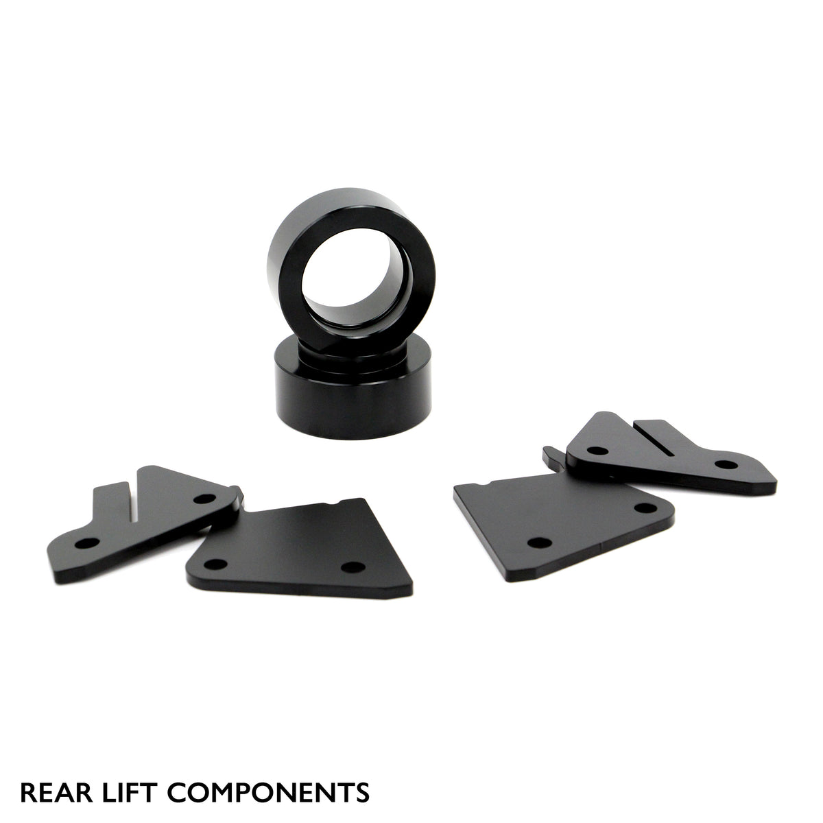 Rear components of PERFEX 2.5" lift kit for Polaris RZR 900/1000 S & 4-Seat 60".