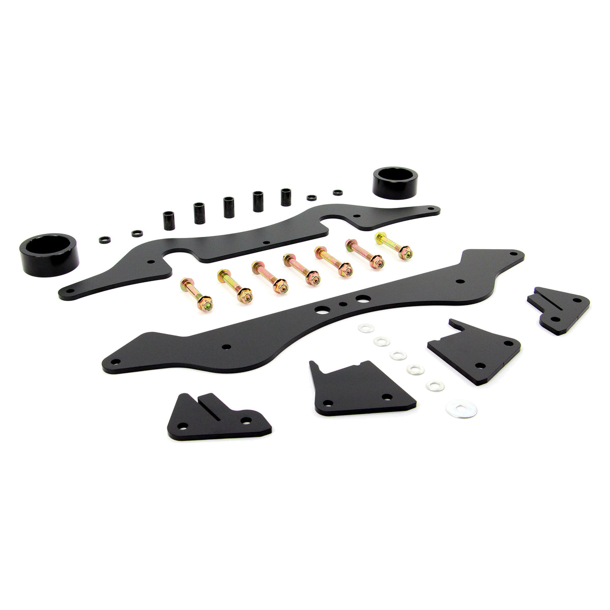 Angled view of PERFEX 3" lift kit for Polaris General 1000.
