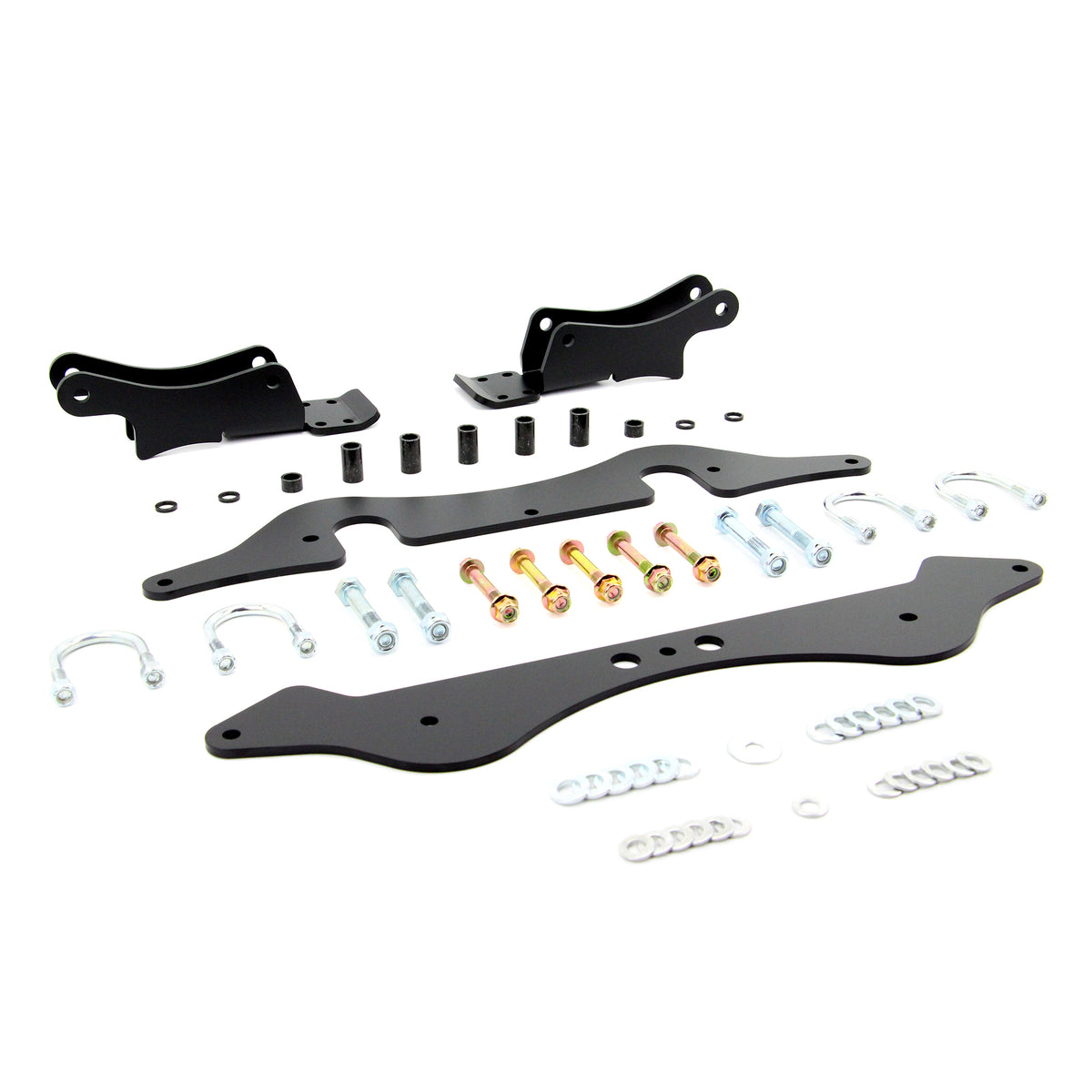 Angled view of PERFEX 3" lift kit for Polaris RZR XP & XP-4 1000.
