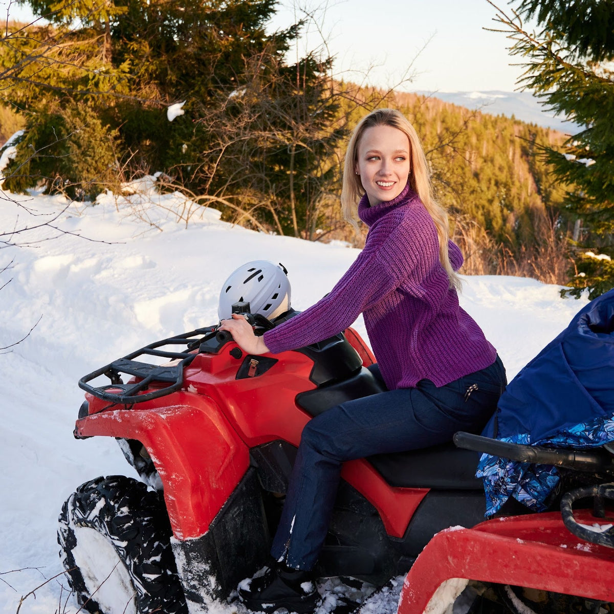 Can you ride an ATV in snow?