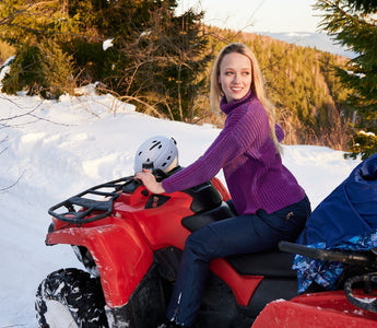 Can you ride an ATV in snow?