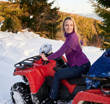 Can you ride an ATV in snow?