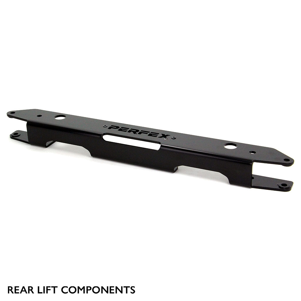Rear components of the PERFEX 1.5-inch lift kit for CFMOTO ZForce 800 and 950 Trail (2023+).