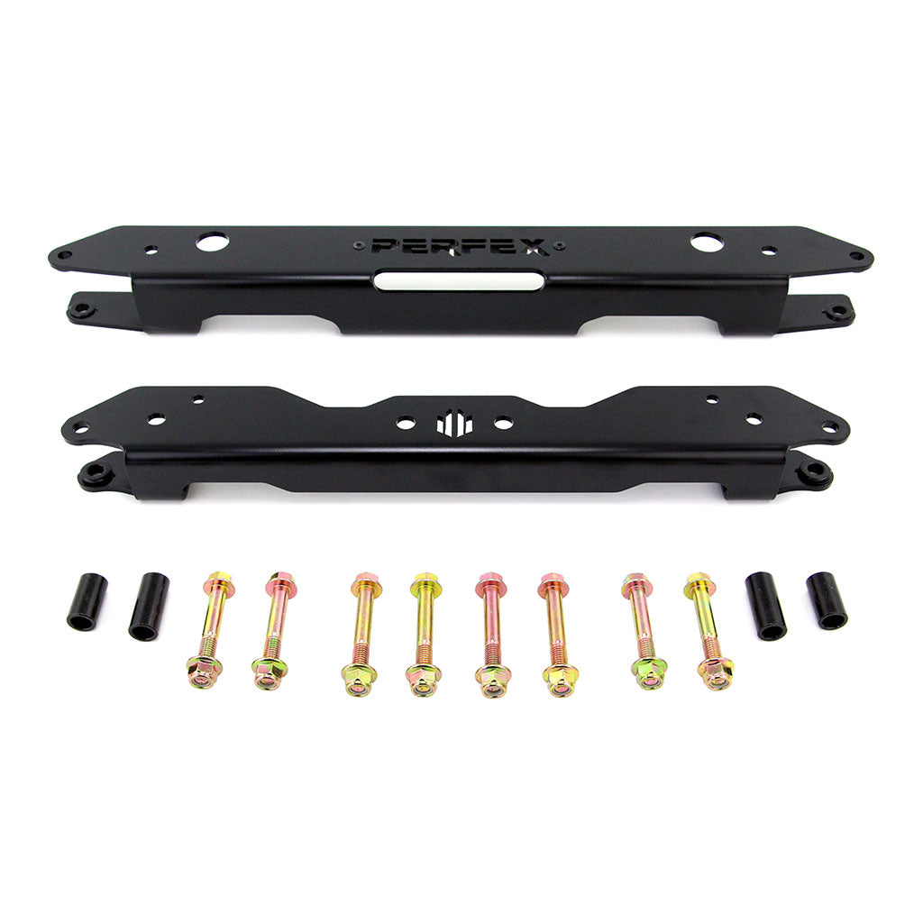 Complete PERFEX 1.5-inch lift kit for CFMOTO ZForce 800 and 950 Trail with brackets and installation hardware.