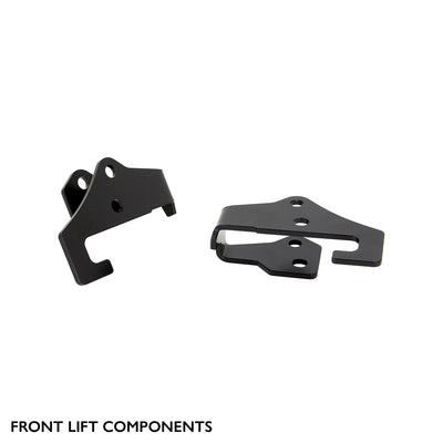 Front components of the PERFEX 2-inch lift kit for 2024+ CFMOTO CForce 800 and 1000 Touring.