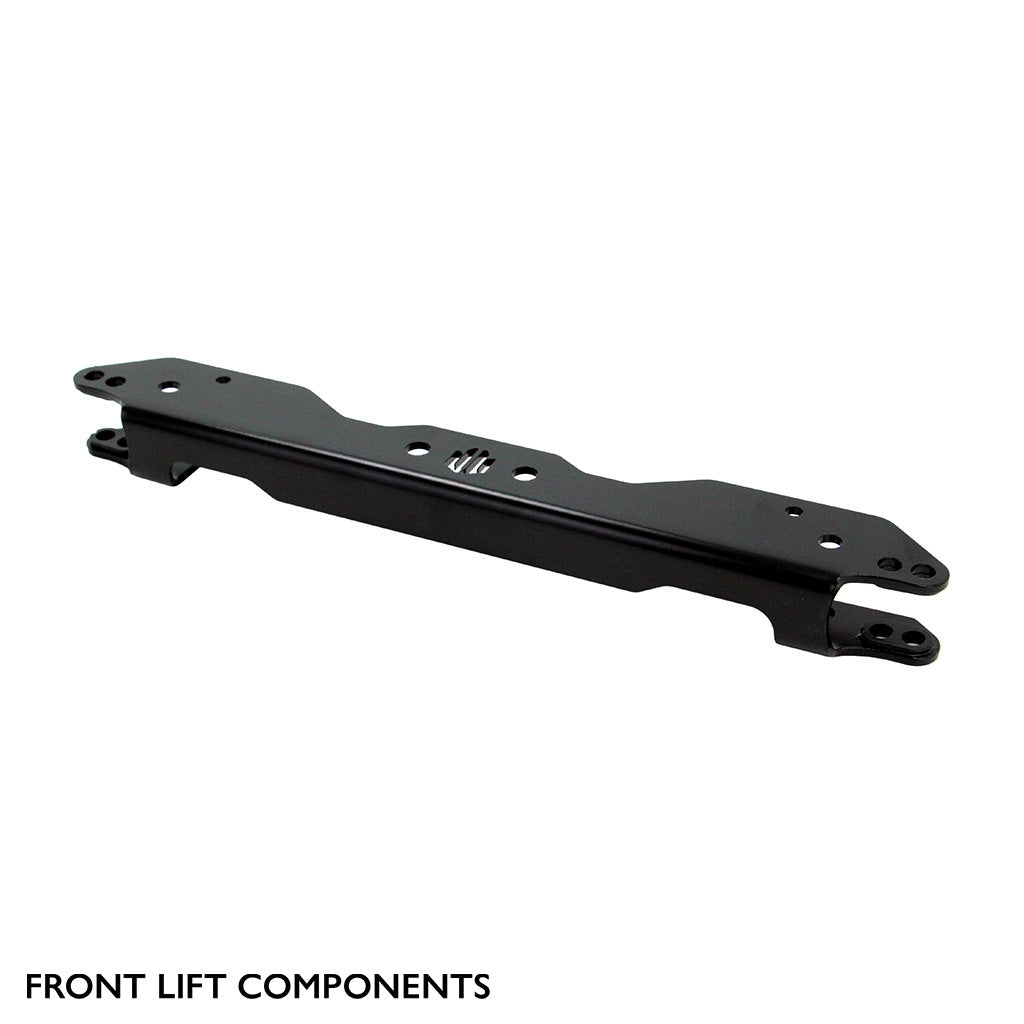 Front components of the PERFEX 2-inch lift kit for CFMOTO ZForce 950 Sport (2023+).