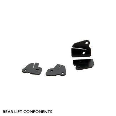 Rear components of the PERFEX 2-inch lift kit for Polaris RZR Trail (2021+).