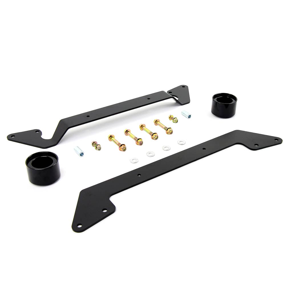 Angled view of PERFEX 2" lift kit for Arctic Cat Wildcat Trail 700.