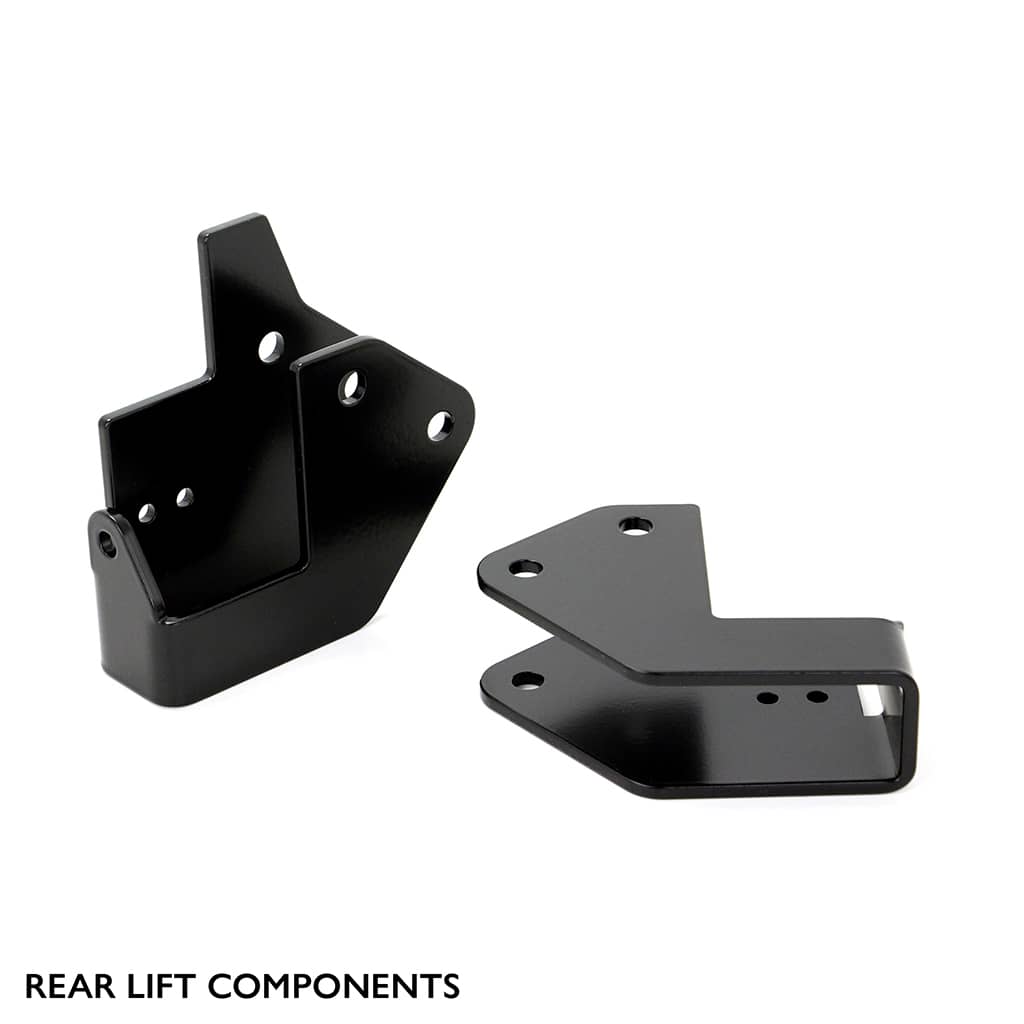 Rear components of PERFEX 2" lift kit for Polaris Brutus & Gravely Jsv 3000/4000.