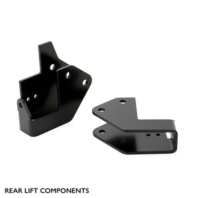 Rear components of PERFEX 2" lift kit for Polaris Brutus & Gravely Jsv 3000/4000.