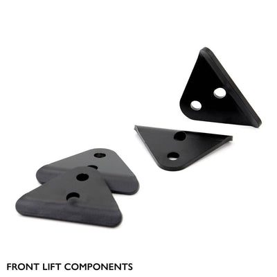 Front components of PERFEX 2" lift kit for Polaris RZR 800.