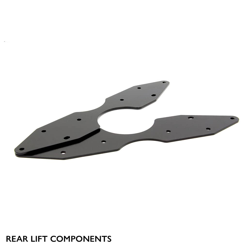Rear components of PERFEX 2" lift kit for Polaris RZR 800-S & 800-4.