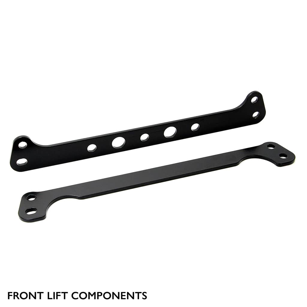 Front components of PERFEX 2" lift kit for Polaris RZR XP 900.