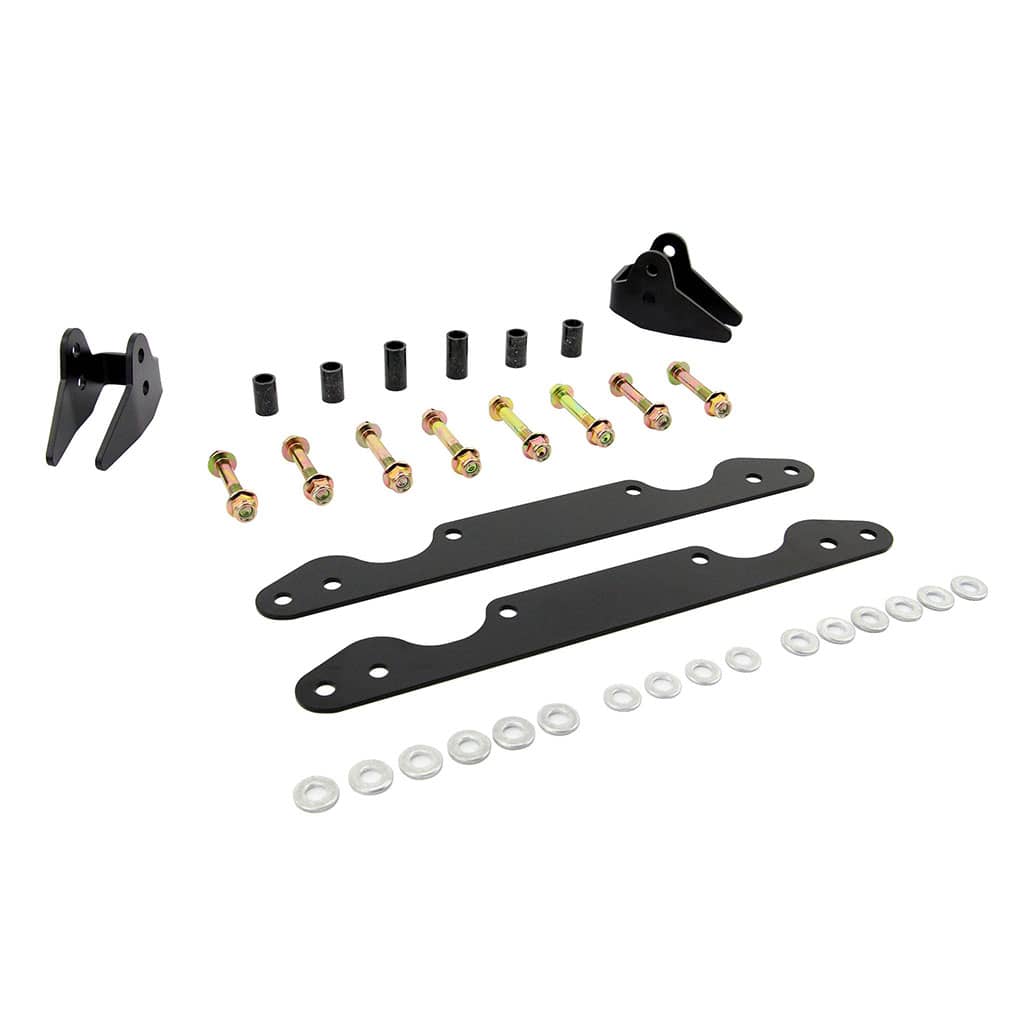 Angled view of PERFEX 2" lift kit for Polaris Sportsman 550/850 & Touring.