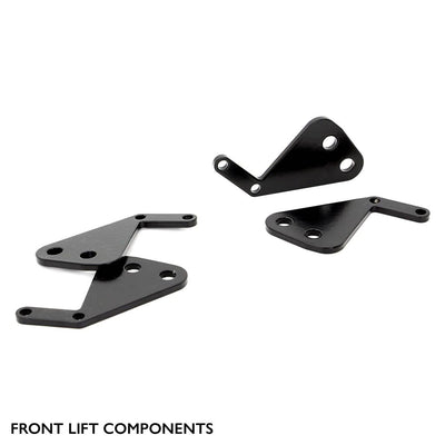 Front components of PERFEX 2" lift kit for Suzuki KingQuad 400.
