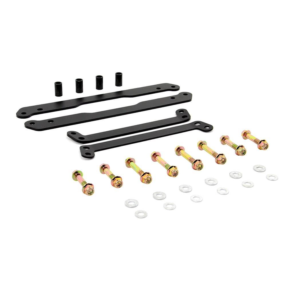 Angled view of PERFEX 2" lift kit for Yamaha Grizzly 550/700.