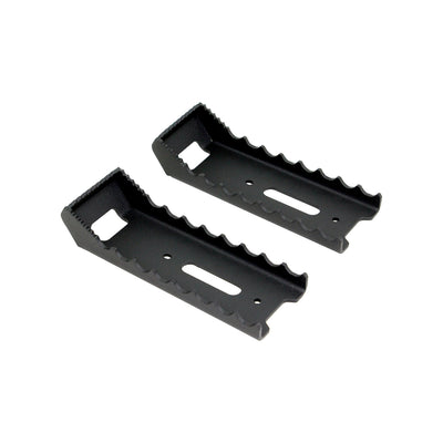 Honda Foreman and Rubicon 500/520 oversized ATV foot pegs by PERFEX, designed for maximum comfort and performance, presented on white background.