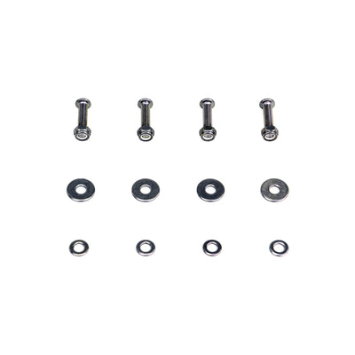 Stainless steel mounting hardware included with PERFEX oversized ATV foot pegs for Can-Am Outlander Gen3 and Gen3L, ensuring secure installation.