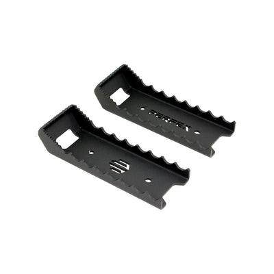 Kawasaki Brute Force 650/750 oversized ATV foot pegs by PERFEX, providing unmatched comfort and performance, presented on white background.