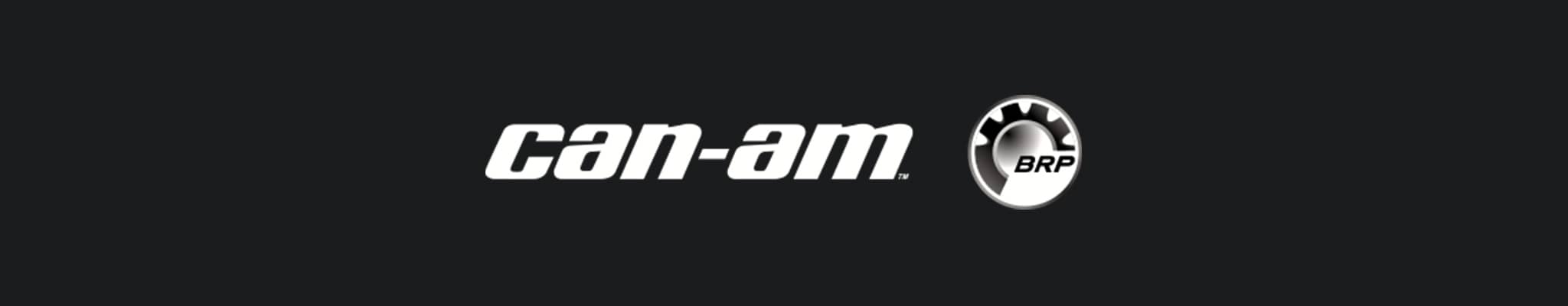The CAN-AM logo in white on a black background, featured alongside the text on the Perfex website.