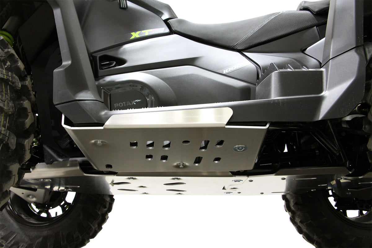 2025+ Can-Am Outlander G3 MAX 1000R XT-P featuring PERFEX™ Aluminum Footwell Skid Plate. Reinforced ATV footwell protection for extreme riding conditions.