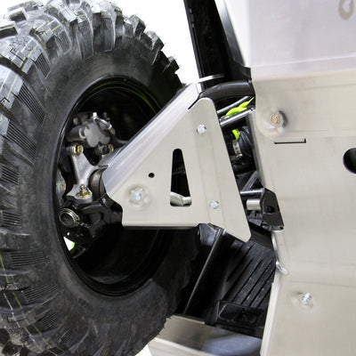 2025+ Can-Am Outlander G3 MAX 850 and 1000R, with PERFEX™ 3/16" Aluminum Right Front A-Arm Guard. Heavy-duty ATV suspension protection for off-road riding.