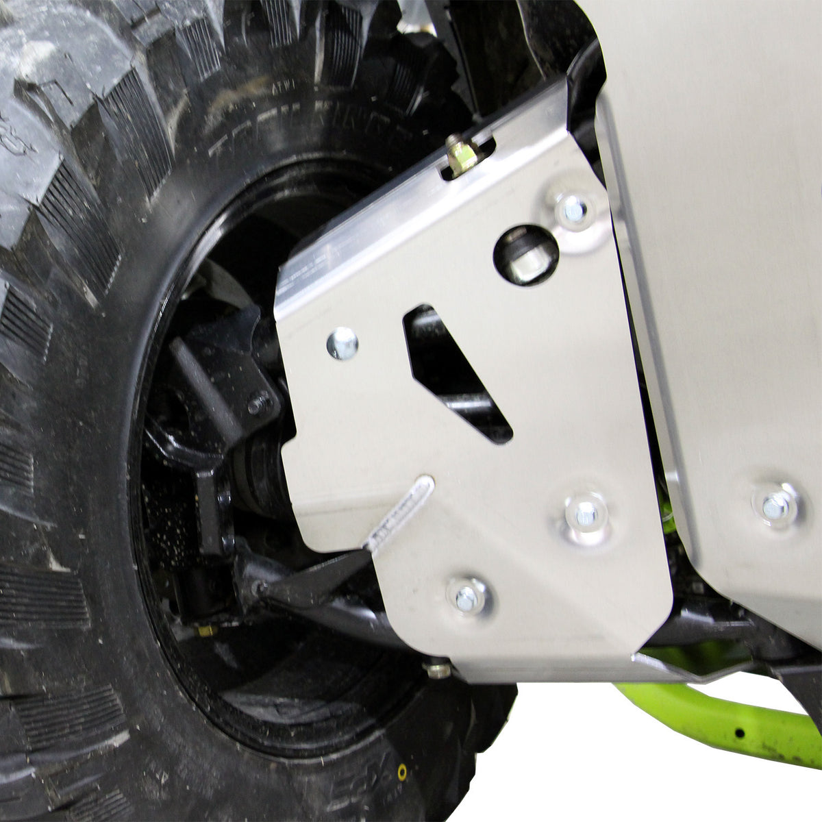 2025+ Can-Am Outlander G3 MAX 850 and 1000R, with PERFEX™ 3/16" Aluminum Right Rear A-Arm Guard. Heavy-duty ATV suspension protection for off-road riding.
