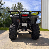 PERFEX Industries skid plate 3/16" aluminum and 2-inch lift kit installed on a 2023 Kawasaki Brute Force 750, built to protect and elevate your ATV for off-road adventures.