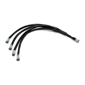 Universal Quad-Splitter Cable for LED Light Bars & Pods