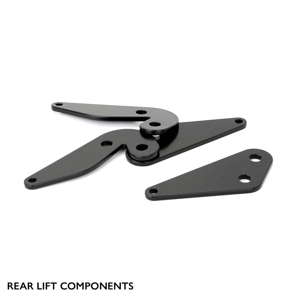 Rear lift component showcased in the photo, highlighting its durability and high-quality construction as part of the robust off-road lift-kit set for Arctic Cat UTV.