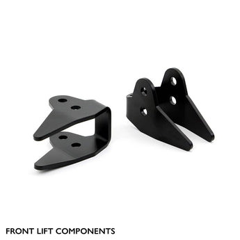 Front lift component featured in the robust lift-kit set for Polaris ATV, emphasizing its durability and high-quality construction.