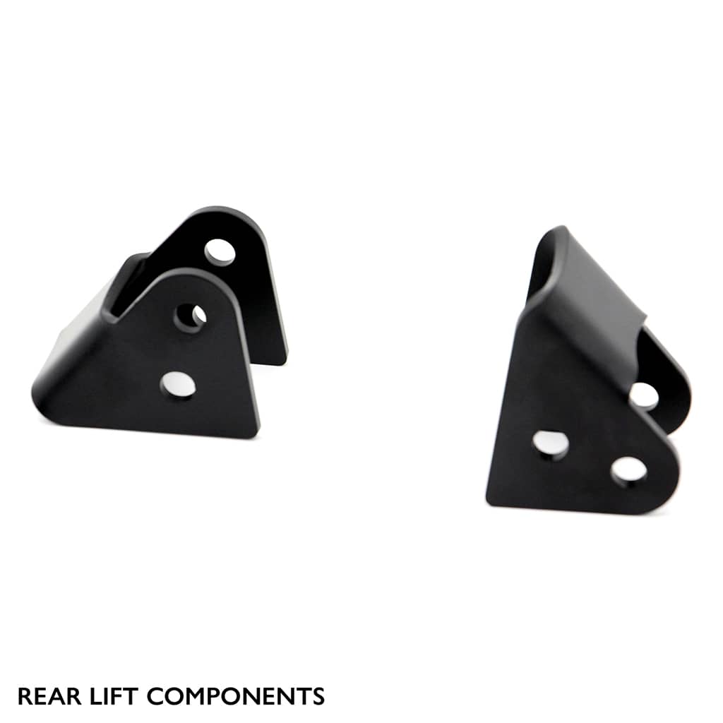 Rear lift component showcased in the photo, highlighting its durability and high-quality construction as part of the robust off-road lift-kit set for Polaris UTV.