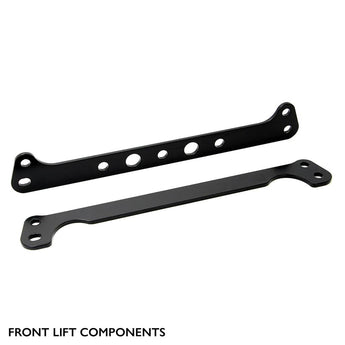 Front lift component featured in the robust lift-kit set for Polaris RZR XP 900 & 900-4, emphasizing its durability and high-quality construction, brought to you by PERFEX.