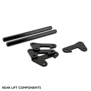 Rear lift component showcased in the photo, highlighting its durability and high-quality construction as part of the robust off-road lift-kit set for Polaris Ranger XP 1000 & Crew UTV, brought to you by PERFEX.