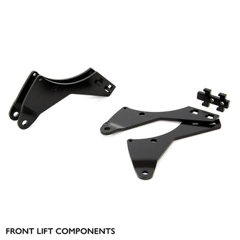 Front lift component featured in the robust lift-kit set for Can-Am Maverick 1000 SxS, emphasizing its durability and high-quality construction, brought to you by PERFEX.