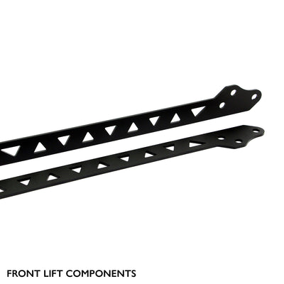 Front bracket from PERFEX 2.5-inch UTV lift kit — precision-cut steel accessory for CFMoto UForce U10 PRO and XL, built for off-road durability and exact fitment
