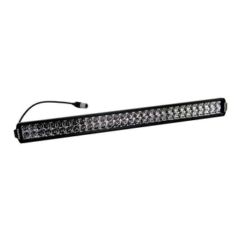 PERFEX 30-inch dual row LED light bar, designed for ATV, UTV, side-by-side, off-road, and 4x4 vehicles. Delivers intense, wide illumination with dual rows for superior visibility and performance.